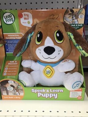LeapFrog Speak & Learn Puppy Interactive Learning Plush - Brown and White